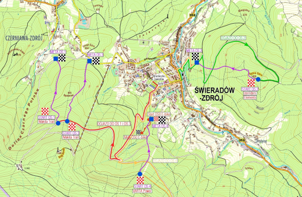 Trasy zawodów w Świeradowie