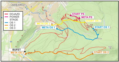 Mapa, GPX, harmonogram - LĄDEK